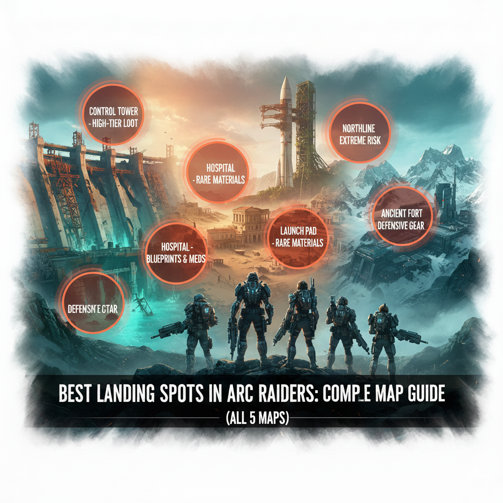 Best Landing Spots in ARC Raiders Complete Map Guide